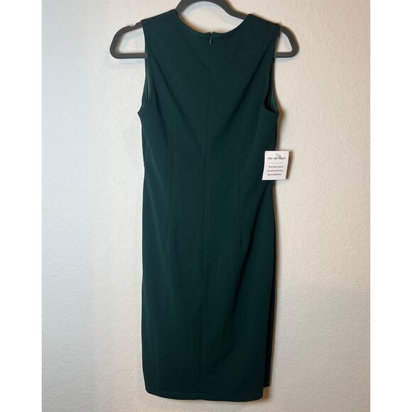 IHot Women's Dark Green Sleeveless Dress Size M NEW - Picture 6 of 8
